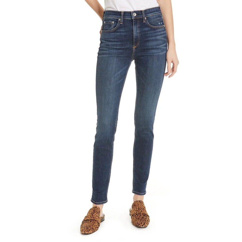 Rag & Bone Elton High Rise Skinny Jeans Dark Wash Womens 26